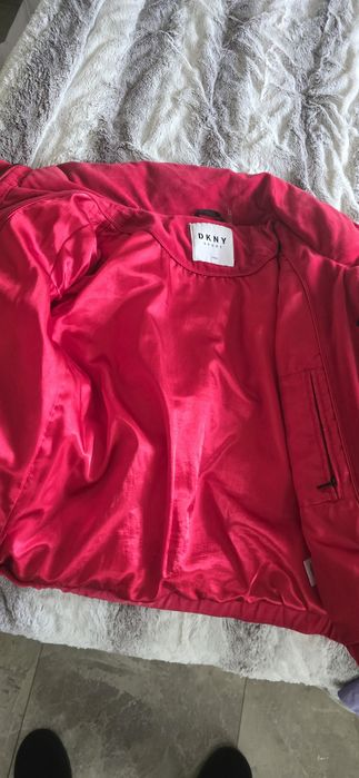 DKNY kurtka zimowa  welur aksamit M L