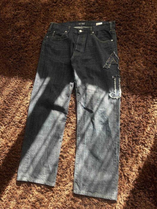 armani big logo jeans vintage армани джинс биг лого