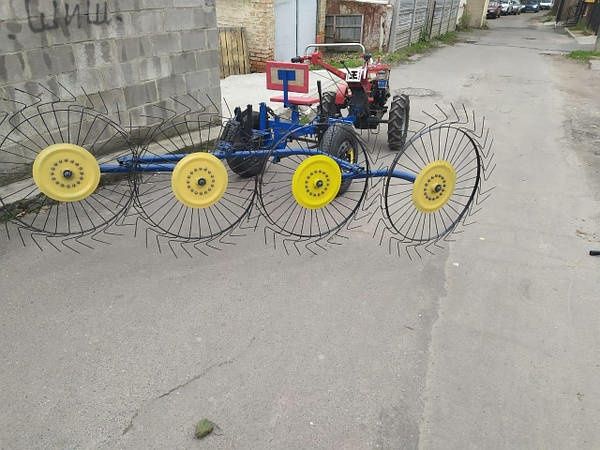 Грабли ворошилки Солнышко (спица 6 мм) для мотоблока и мототрактора