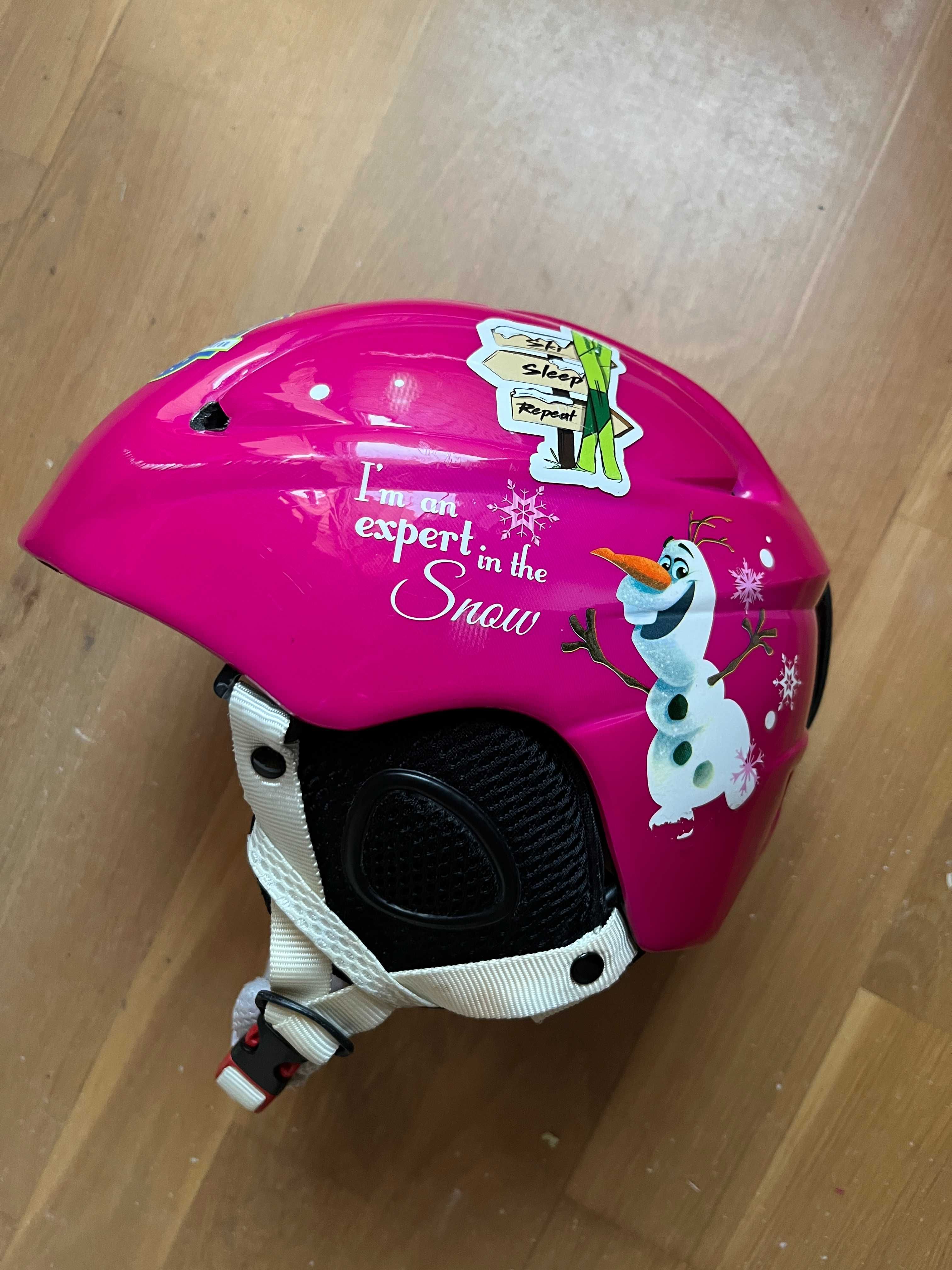 Kask Narciarski Dziecięcy + Gogle Carrera (48-52cm)