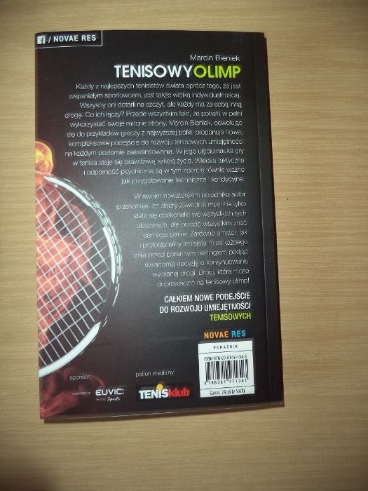 Tenisowy Olimp - Marcin Bieniek, książka, NOWA