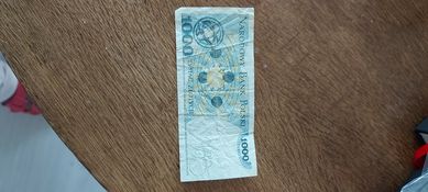 PRL , z 1982 r. Banknot 1000 zlotowy