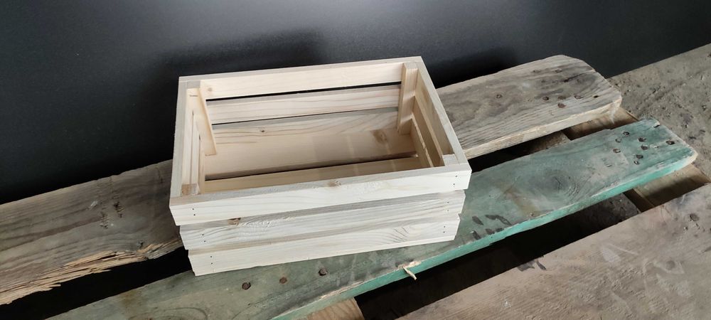 skrzynka drewniana ozdobna dekoracyjna 30x20x12 zestaw 4 sztuki