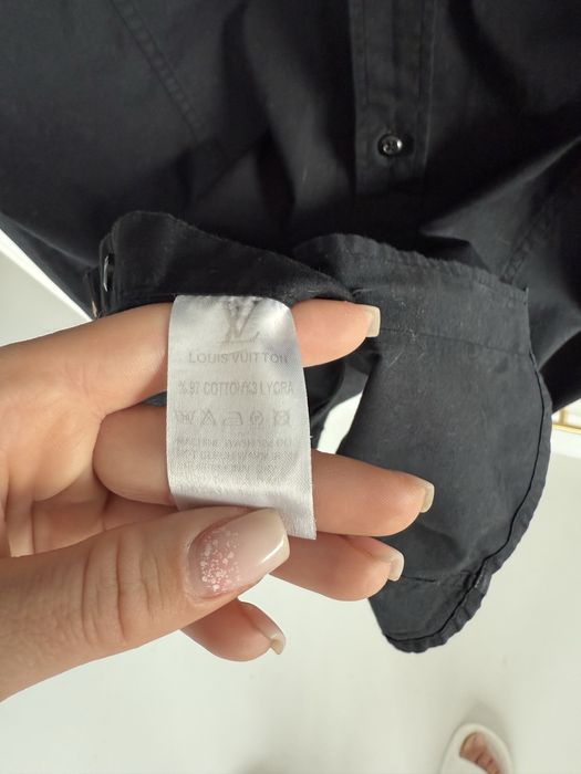 Lv Louis Vuitton czarna koszula bawełna elastan XL