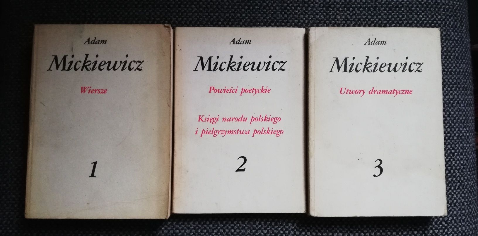 Adam Mickiewicz tomy 1-3