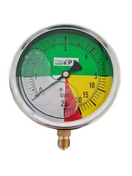 Manometr logarytmiczny fi100 0-5/25 Bar g.12x1,5 PAKROL
