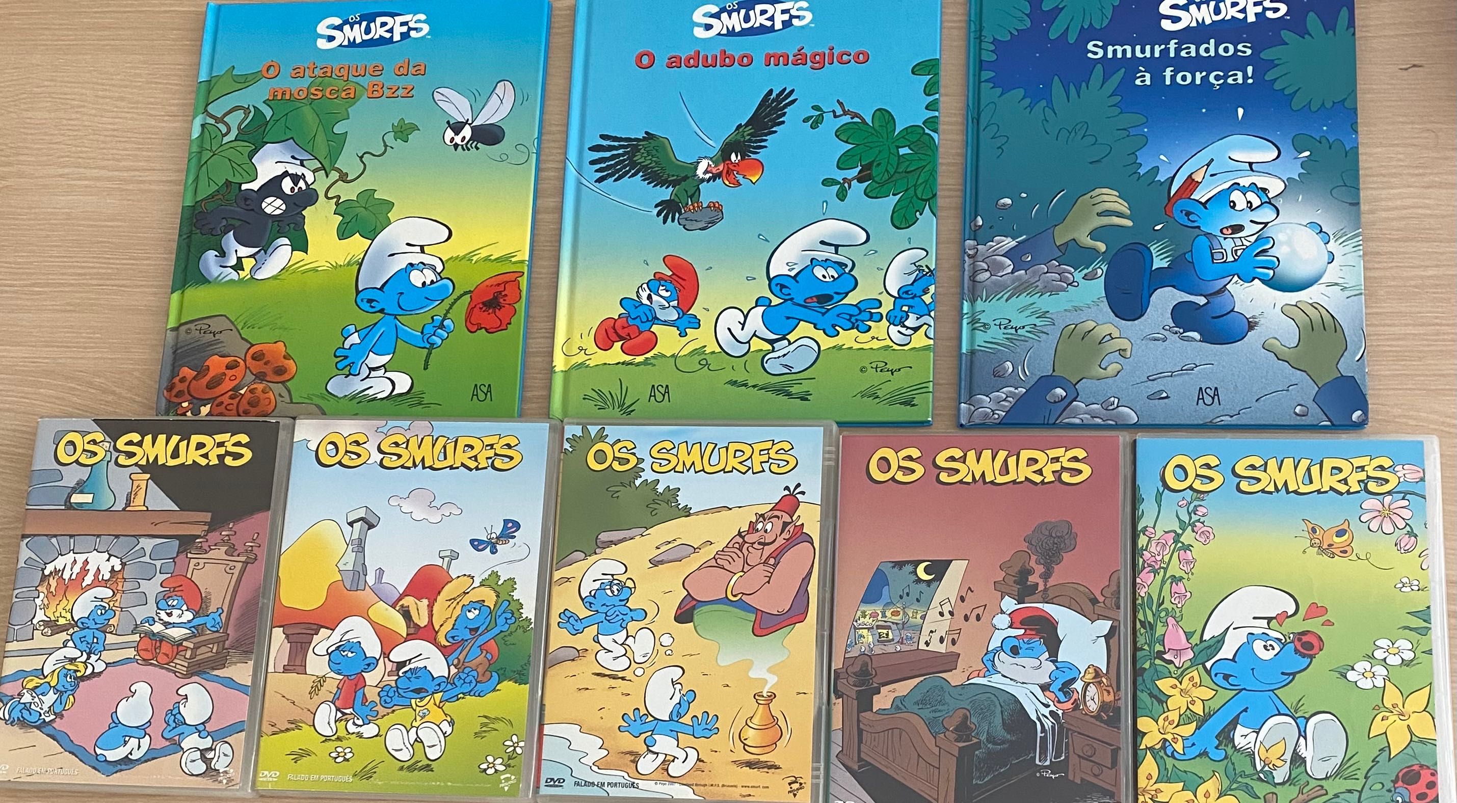 3 livros - Smurfs