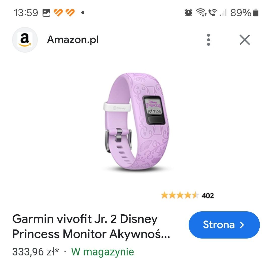 GARMIN- zegarek dla dziewczynki