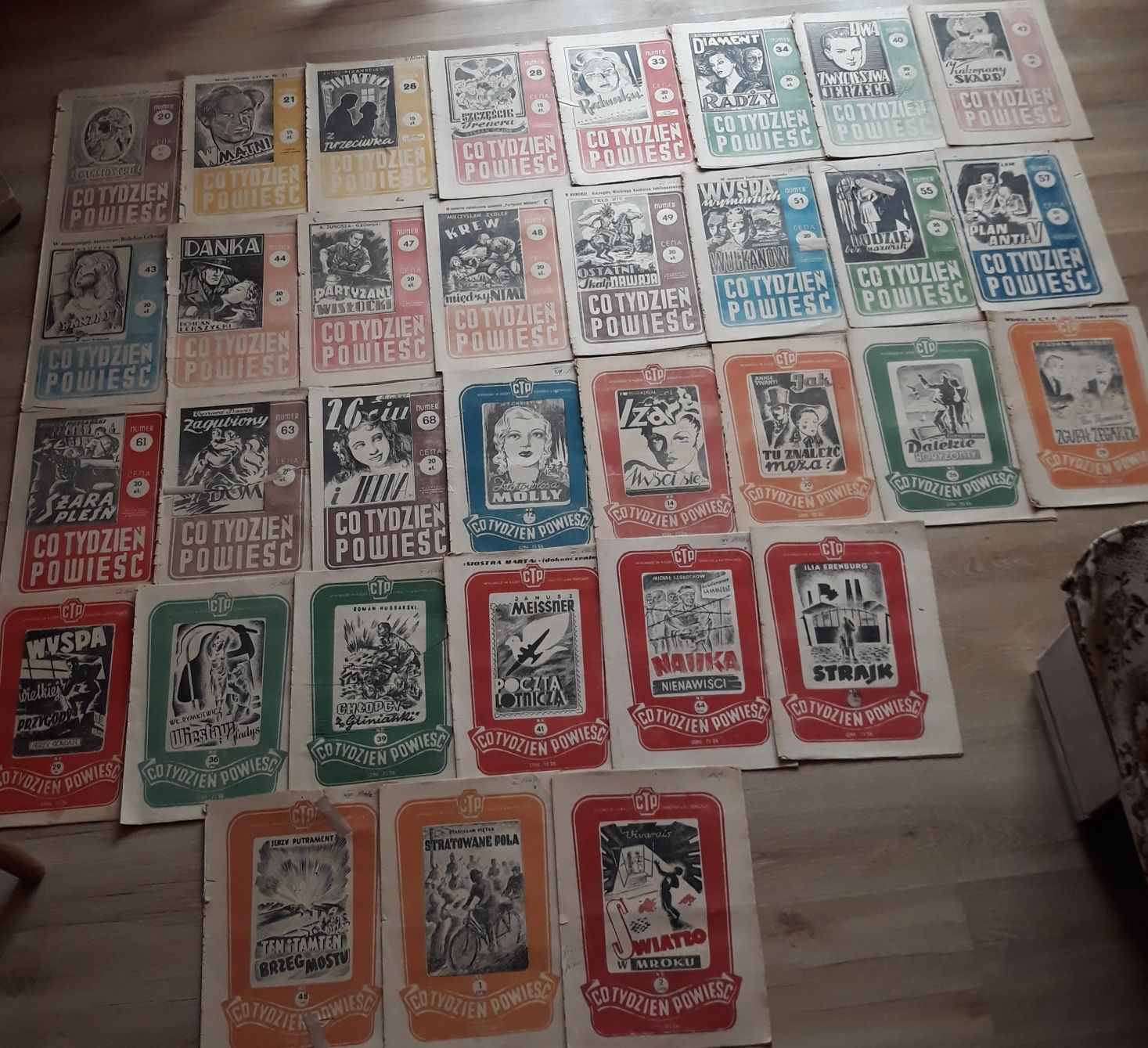 Co Tydzień Powieść - Czasopismo z Katowic 1947 , 1948 i 1949 rok