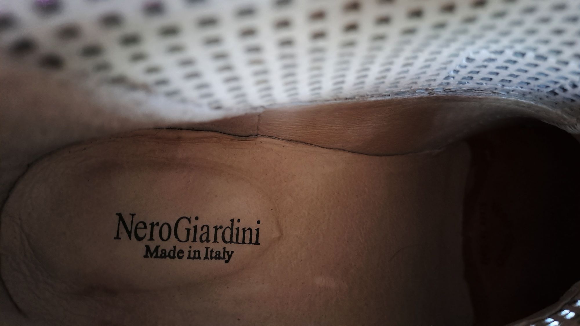 Nero Giardini 37 botki ażurowe siatka skóra wiosna