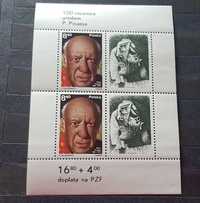 Znaczki pocztowe bloczek 100 rocznica urodzin Pabla Picassa