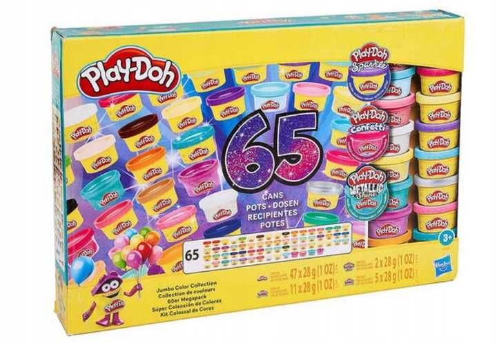 Play-Doh Ciastolina duży XXL zestaw 65 tuby - NOWE W-wa Ursynów F3622