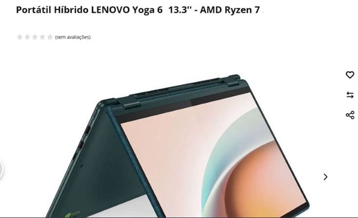 Portátil Convertível Lenovo Yoga 6 com Active Pen incluída