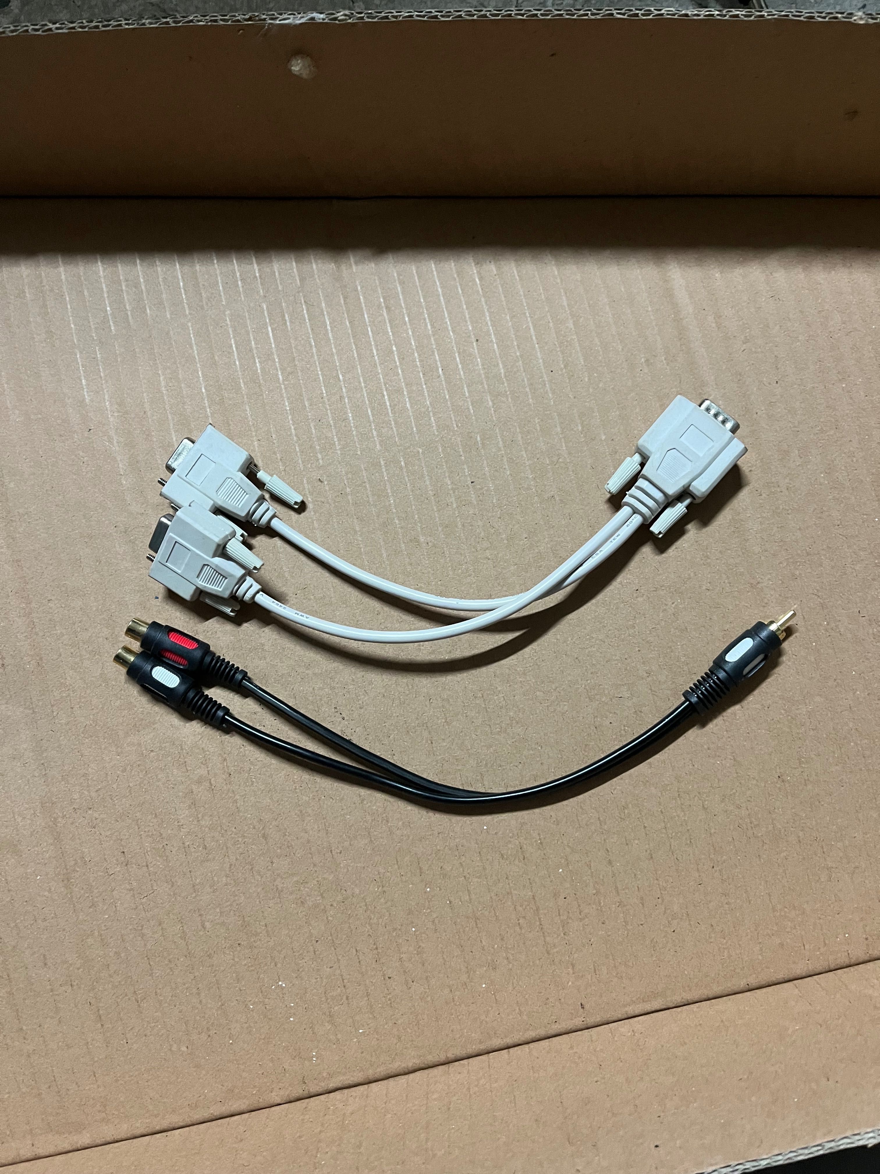Kabel kable jack 6,3 rca chinch vga rozgałęziacz
