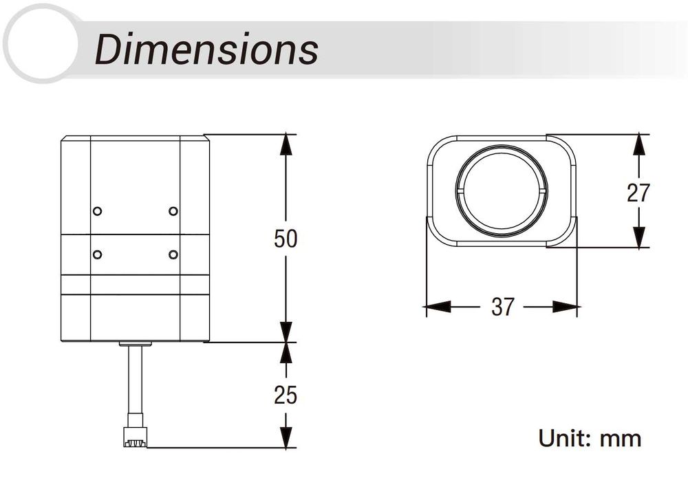 Тепловізійна аналогова камера Caddx IRC-384CA 384 × 288 Кількість
