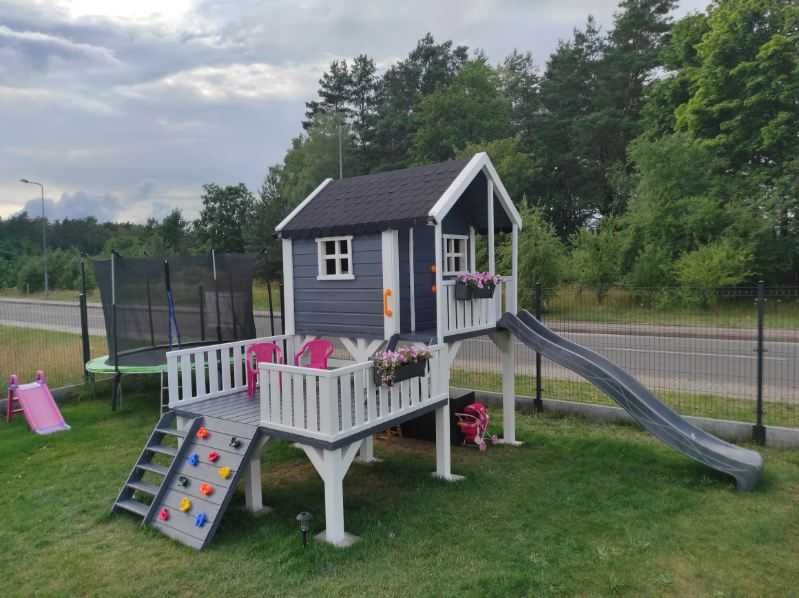 Domek dla dzieci huśtawka plac zabaw kantówka 10x10