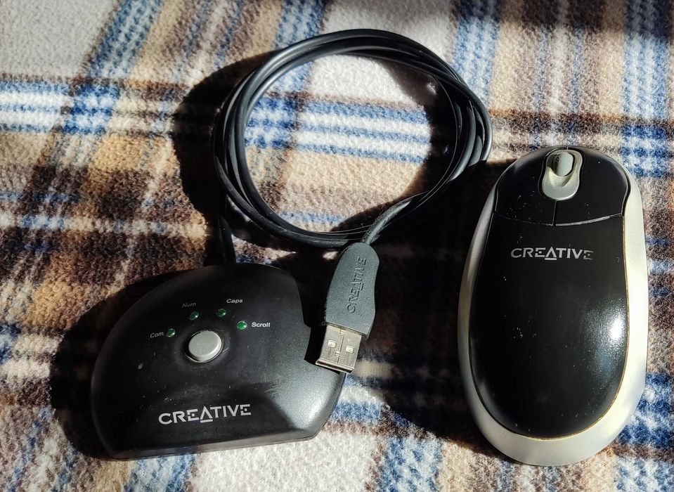 Klawiatura  i myszka komputerowa bezprzewodowa firmy Creative