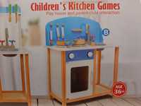 Детская деревянная кухня новая MD 2389