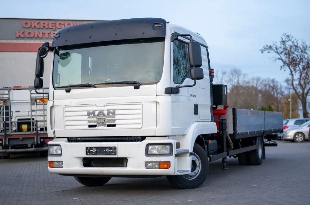 MAN TGL 12.210 + HDS  TEREX 75.2-A2  Film Man 12.210 HDS ! Gotowy do Pracy Super Stan Zapraszam