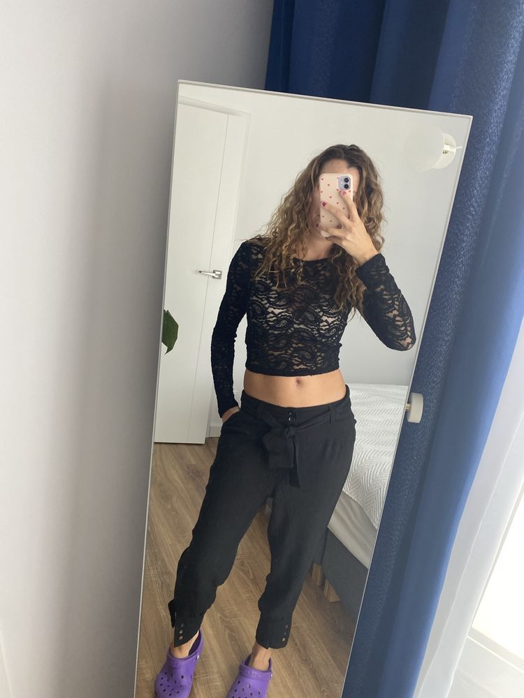 Top H&M xs koronkowy