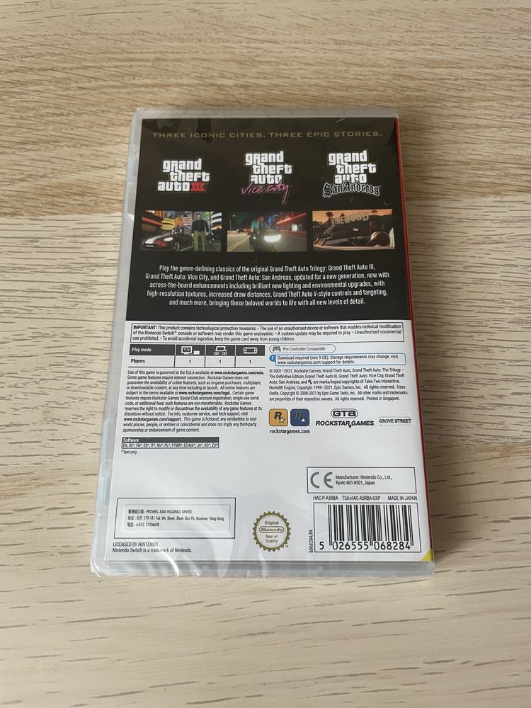 GTA the trilogy Definitive edition nowa Nintendo Switch
