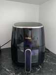Frytkownica beztłuszczowa z okienkiem Hoffen, 1550 W, 5 l, czarna