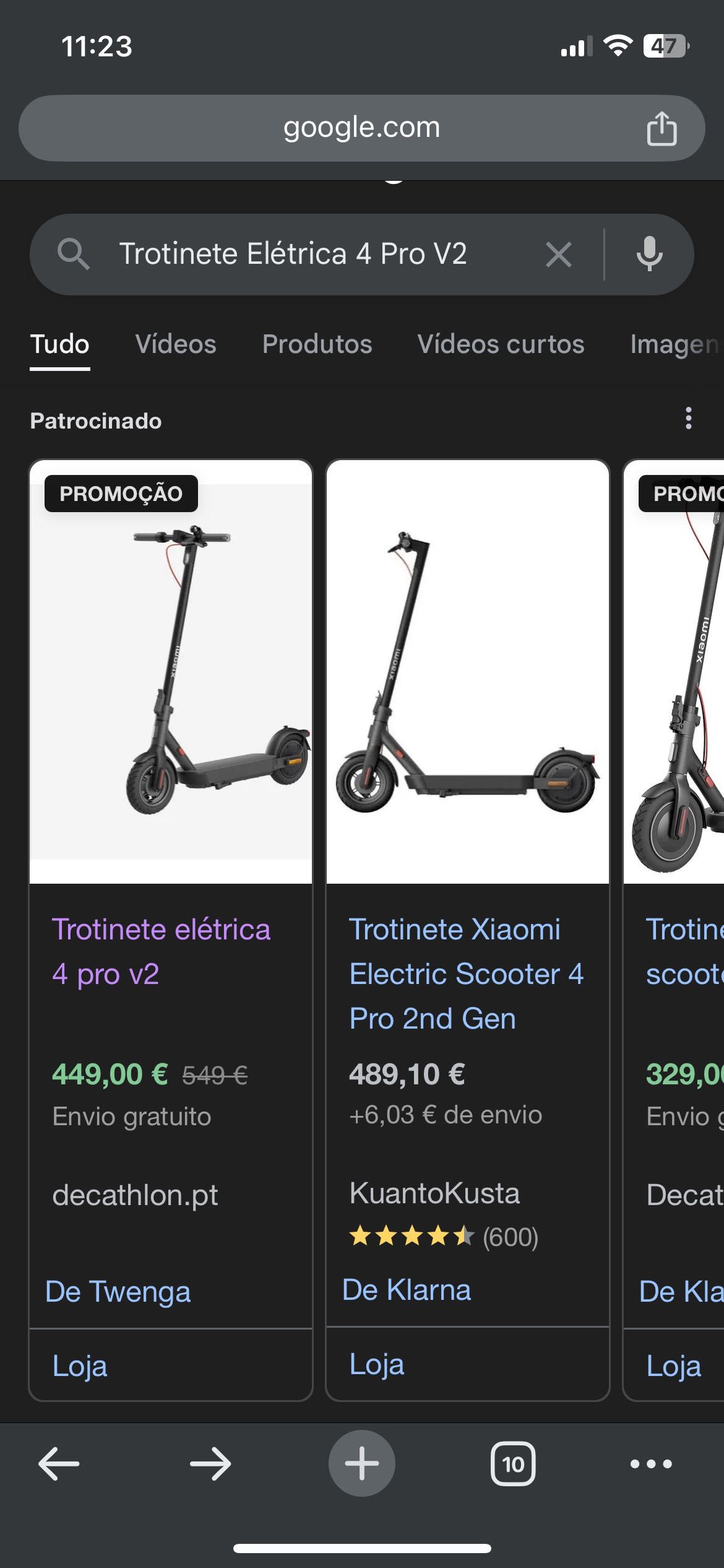 Trotinete Elétrica 4 Pro V2- Pra vender logo!