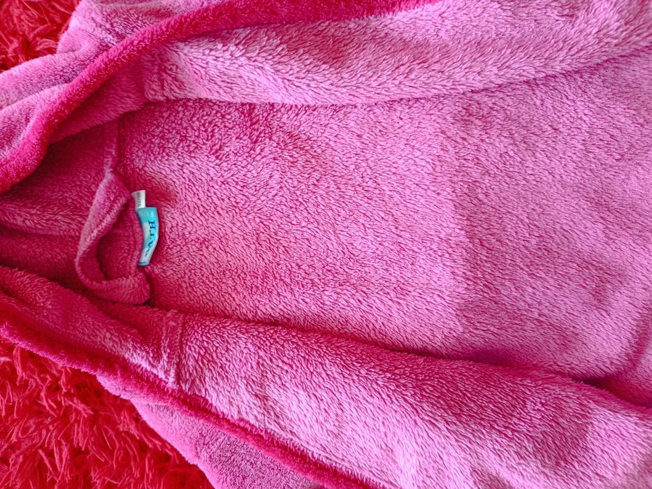 Szlafrok różowy dla dziewczynki