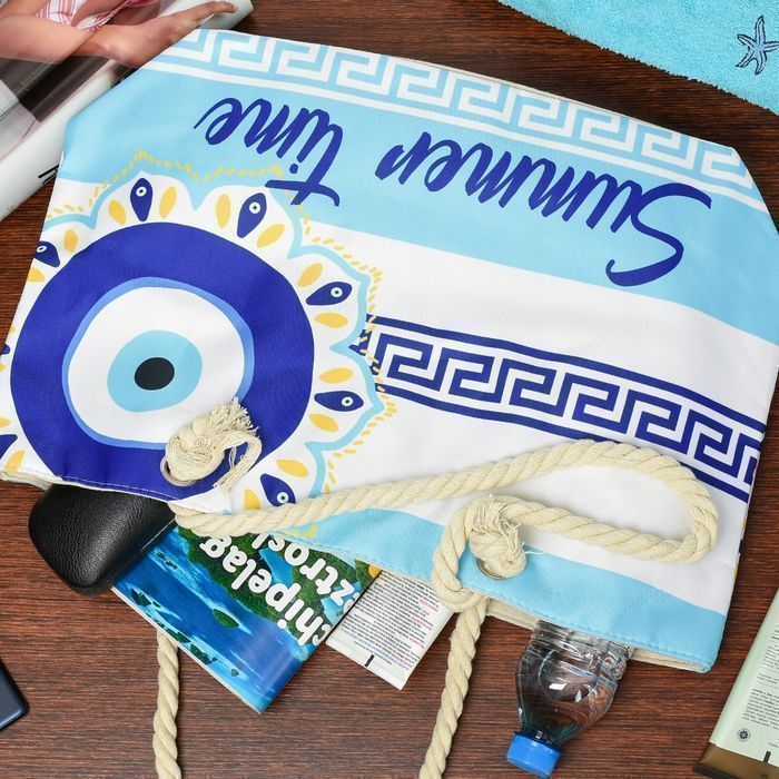 Duża torba plażowa torebka summer time lekka