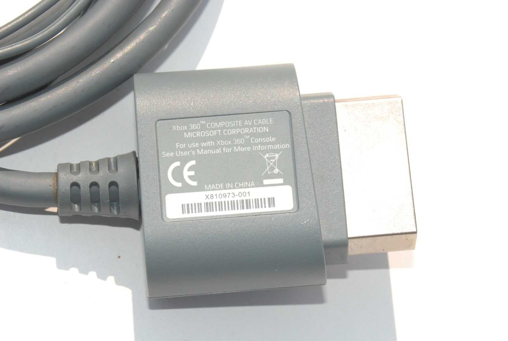 Oryginalny kabel  AV composite Xbox 360