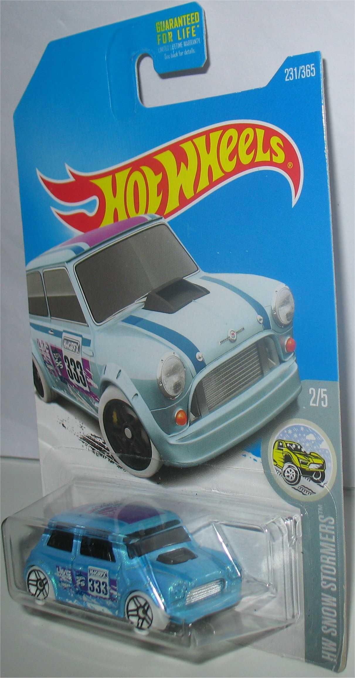 Hot Wheels - Morris Mini (azul claro longo - 2017)