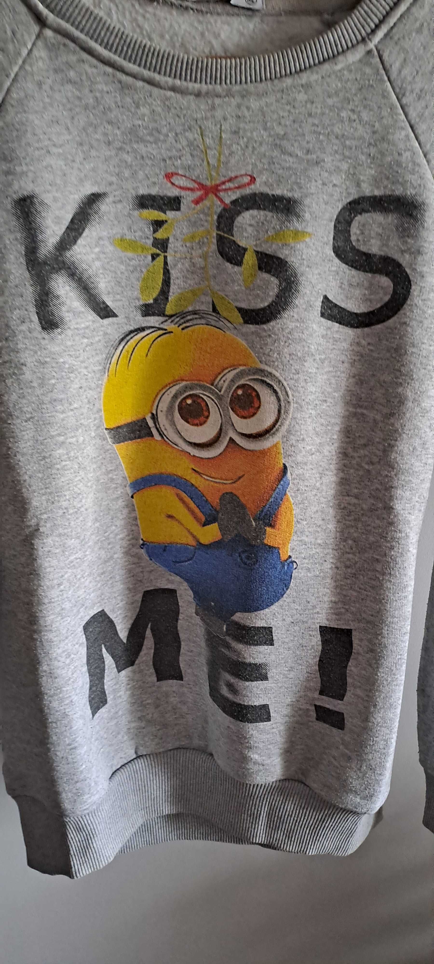 Szara bluza z Minionkiem rozm. 38