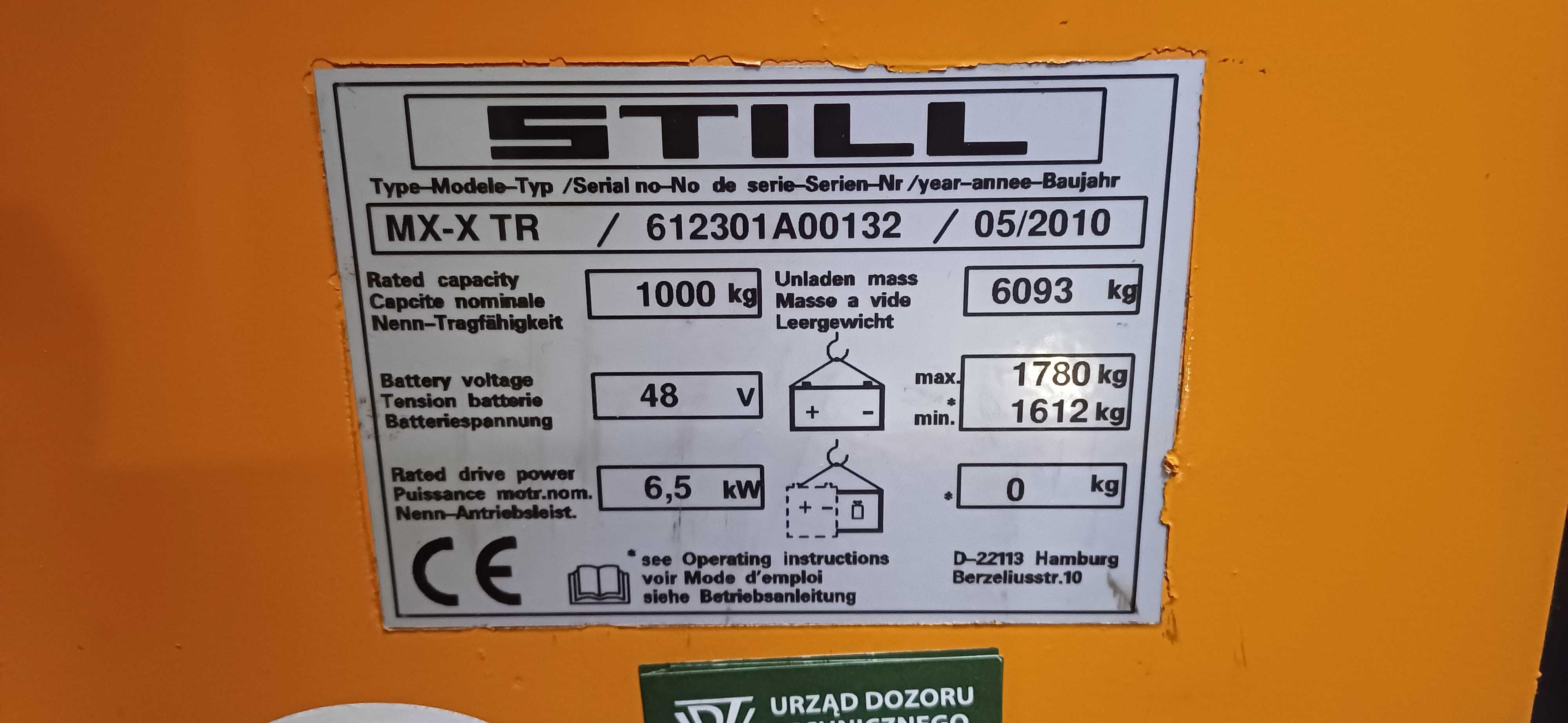 Wózek widłowy Still MX-X TR