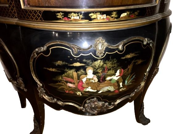 Vitrine, cristaleira chinesa oriental antiga