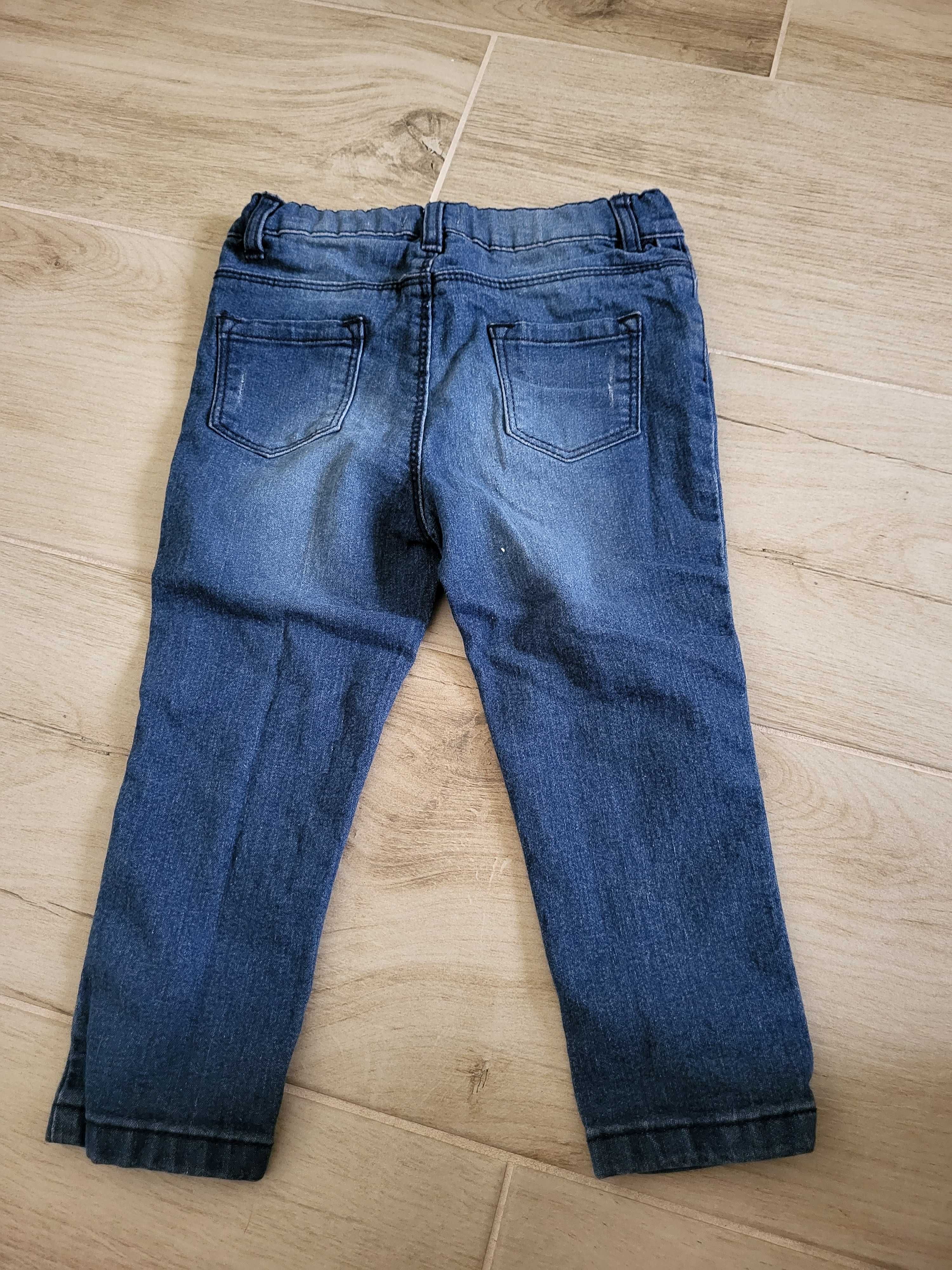 Spodnie jeansowe 92 jak nowe