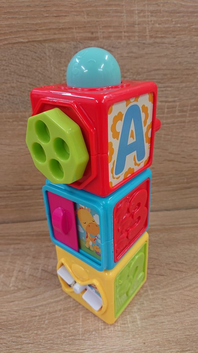 Пірамідка Fisher-Price Кубіки та Авто