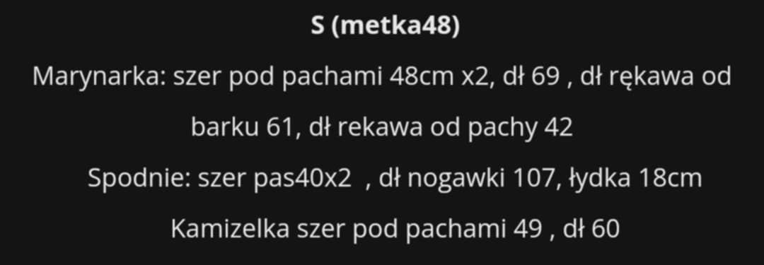 Garnitur Huzar Men rozm 48