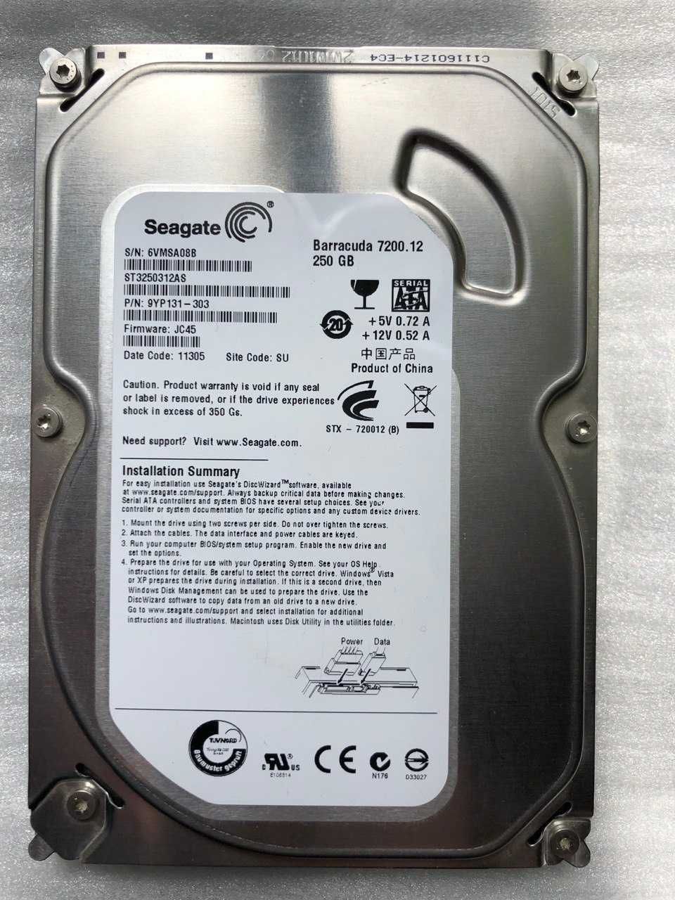 HDD для ПК Б/В HDD SATA 250гб, 320гб, 500гб, 2тб, 4тб.