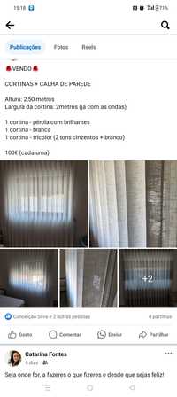 Cortinas como novas