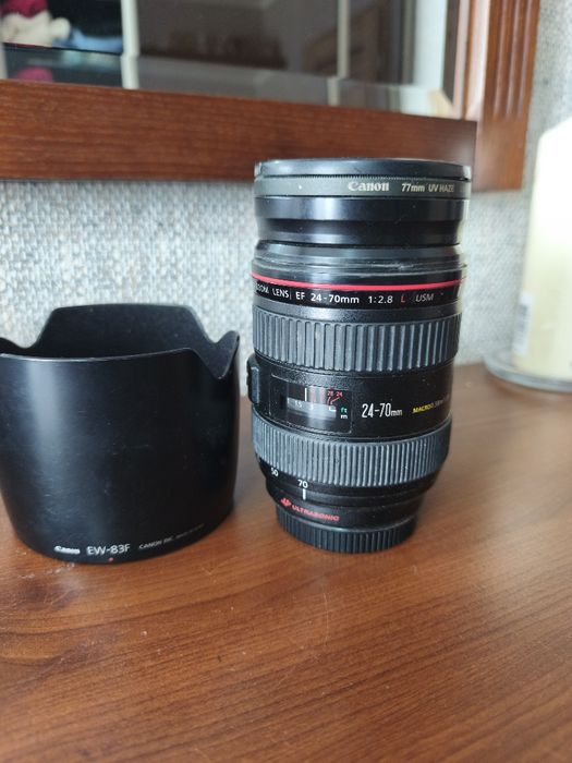 Obiektyw Canon EF 24-70 2.8 L  USM, filtr UV