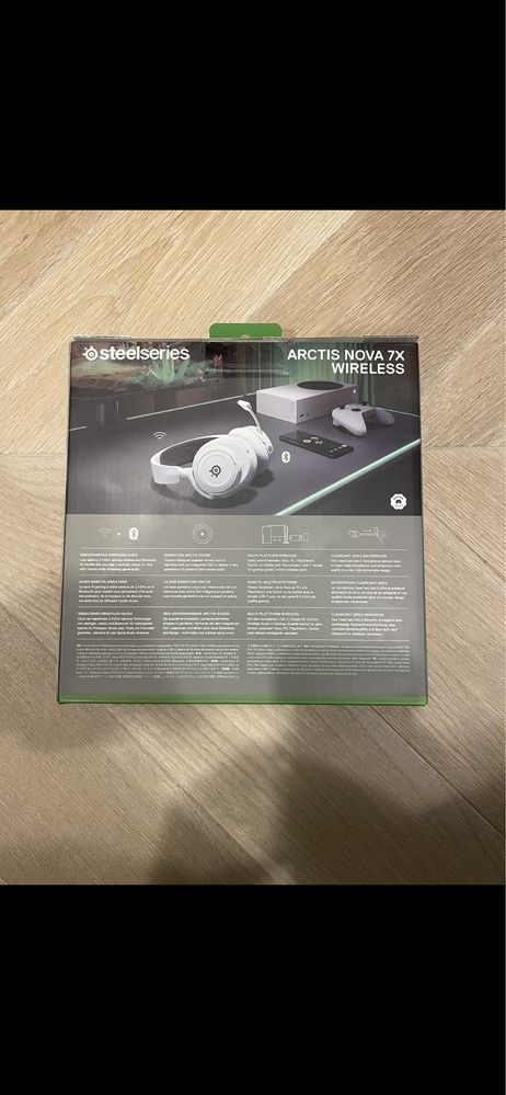 Sluchawki Steelseries arctis nova 7x wireless bezprzewodowe nowe białe
