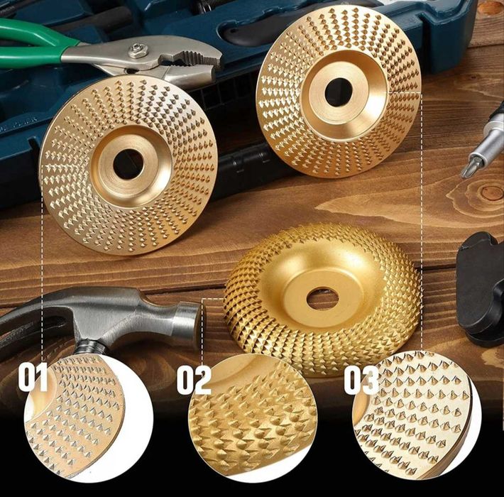 3x Tarcza Do Szlifowania Frez Do Drewna 125mm 22,2 Komplet Frez Tarnik