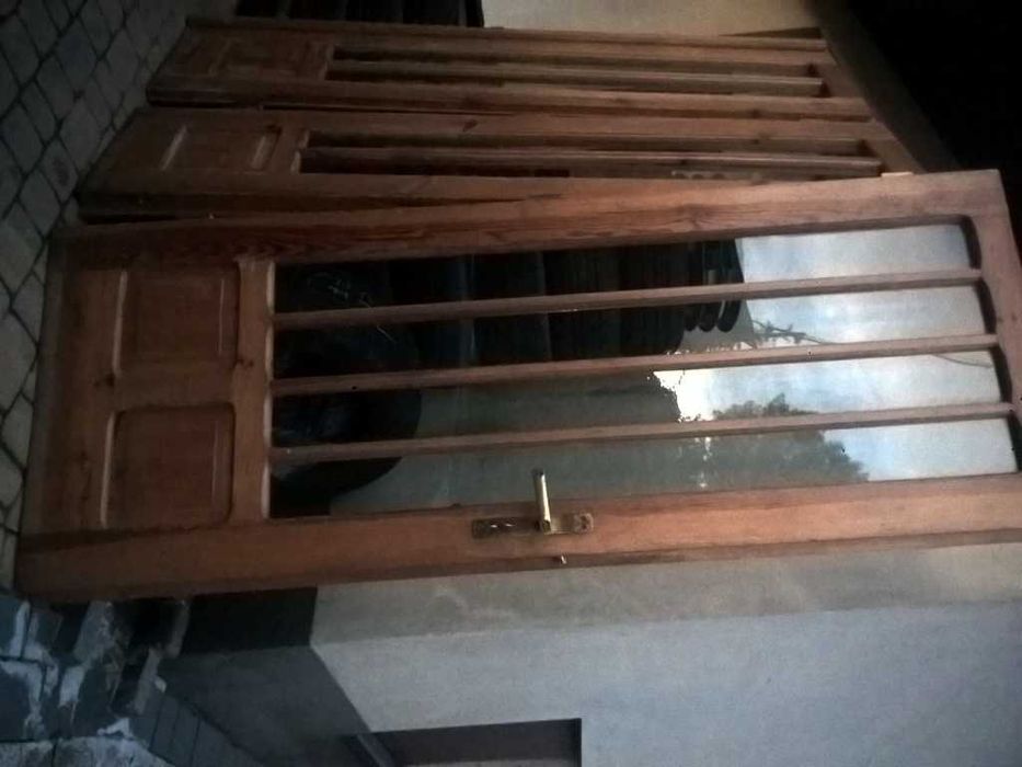 Zestaw 2-DRZWI Wewnętrz Podwójne 70+45cm wys~200cm Drewno SOSNA Lakier