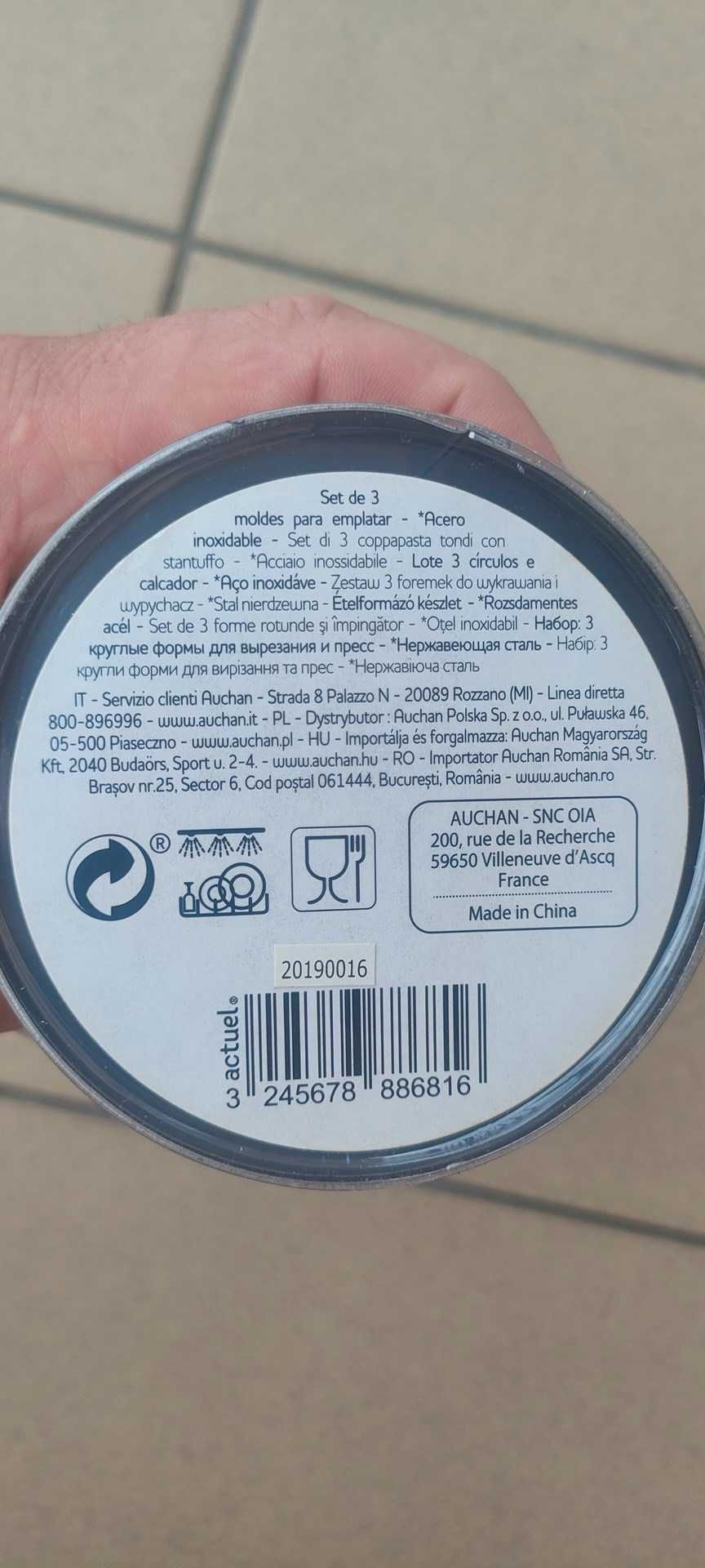 foremka ze stali nierdzewnej  do dań, burgerów, wykrojnik