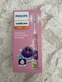 Szczoteczka soniczna różowa dla dzieci philips