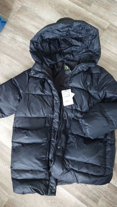 Зимова куртка zara пуховик, зимняя куртка zara, довгий пуховик zara