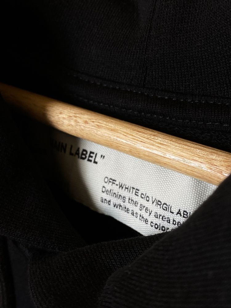 Худі Off-White Tape Arrows Over Hoodie 'Black/Beige'