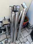 Tubos inox 80mm para salamandras a pellets