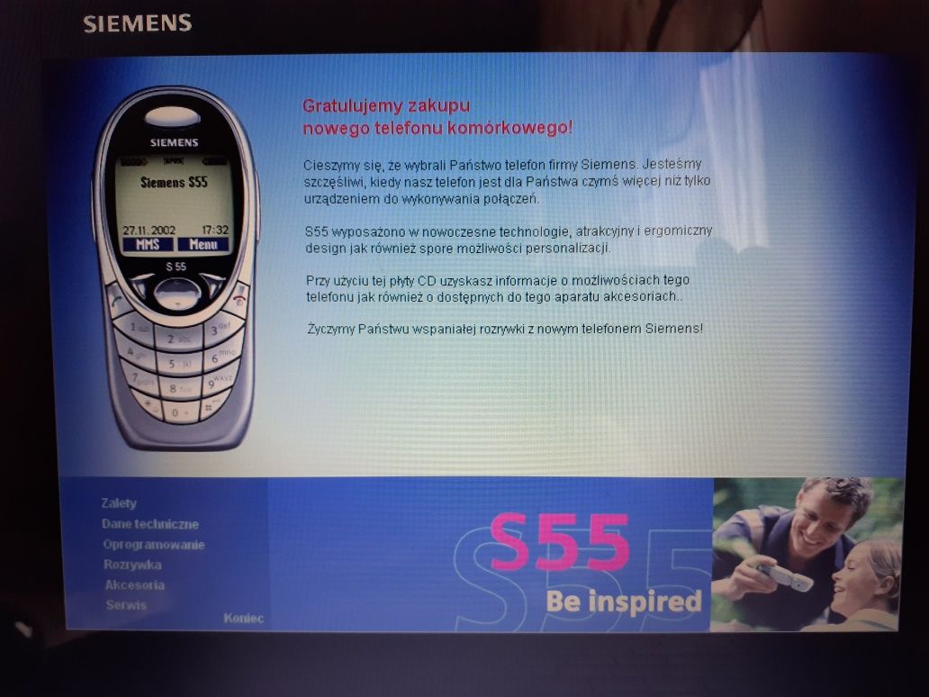 Płytka ze starym oprogramowaniem do tel. Siemens S55