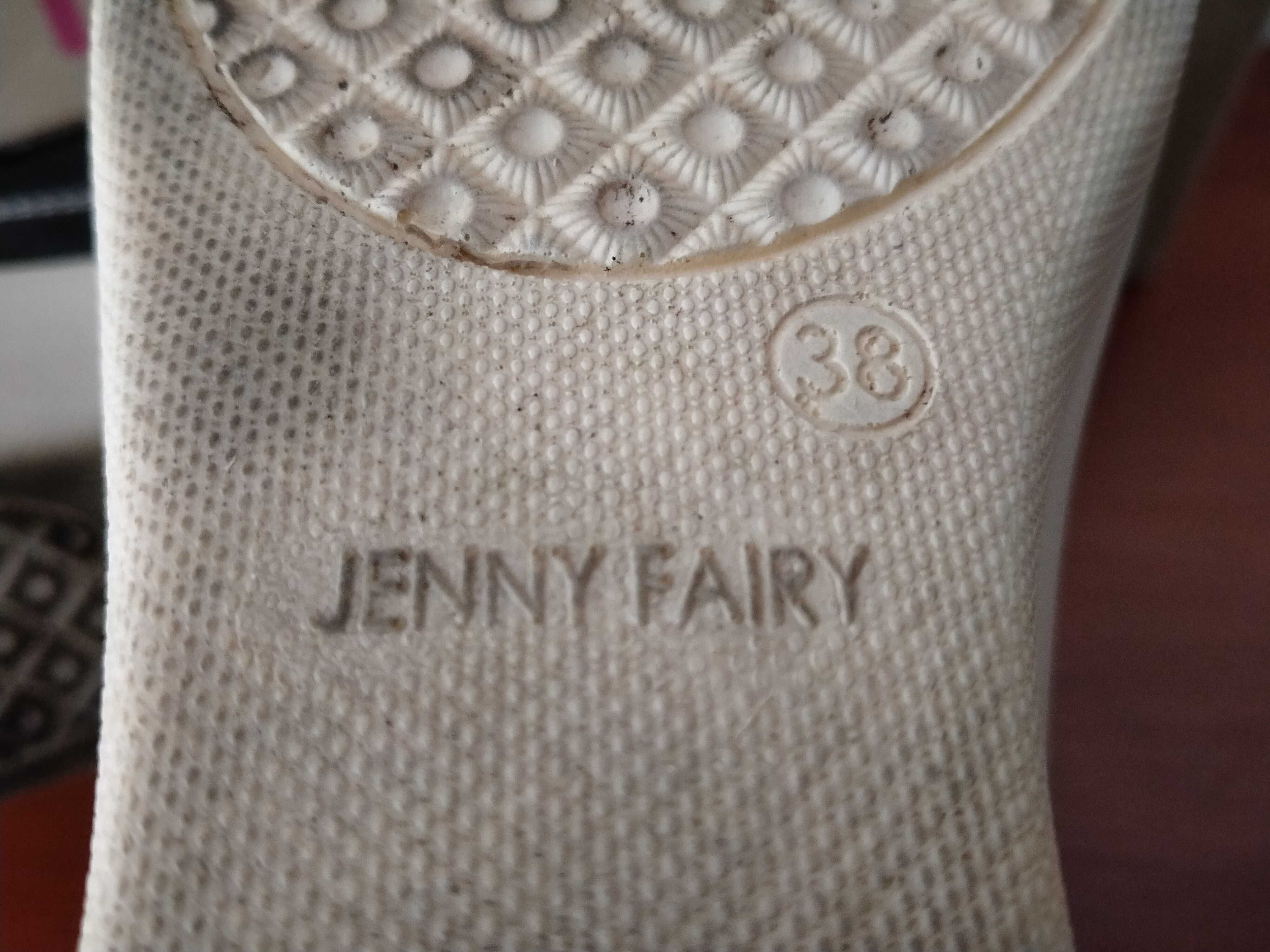Damskie półbuty, pantofle, rozmiar 38, Jenny Fairy, czarne, używane